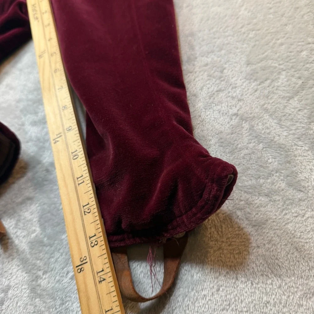 Vintage 1950s Burgundy Velvet Kids 3pc Snowsuit Set Coat Pants‎ Bonnet Fur Trim